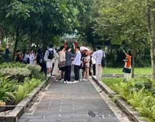 新加坡大学被游客挤！爆！了！