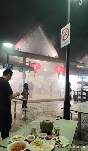新加坡网红熟食中心发生火灾，现场浓烟滚滚！谢霆锋曾来拍节目