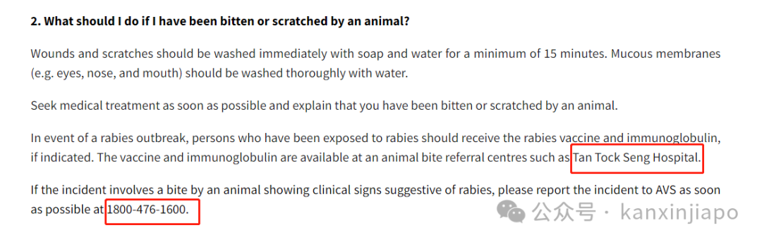 在新加坡被猫狗咬伤了要打狂犬疫苗吗？