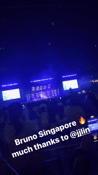 林俊杰潘玮柏亮相火星哥新加坡演唱会，超嗨现场跳起舞来