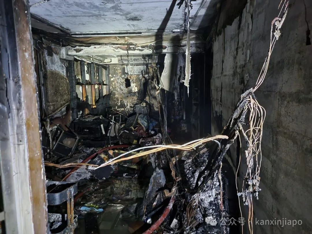 新加坡组屋凌晨失火！1死2伤200人疏散，现场图片曝光