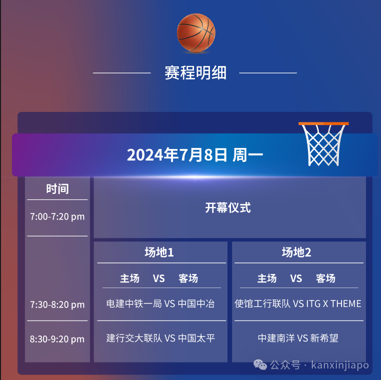 第9届“工行杯”中资企业(新加坡)协会篮球赛盛大开赛