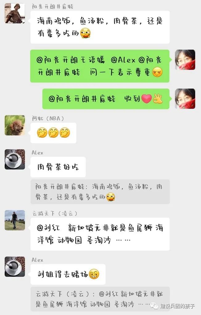 “第一次出国旅游，一定要去新加坡！”