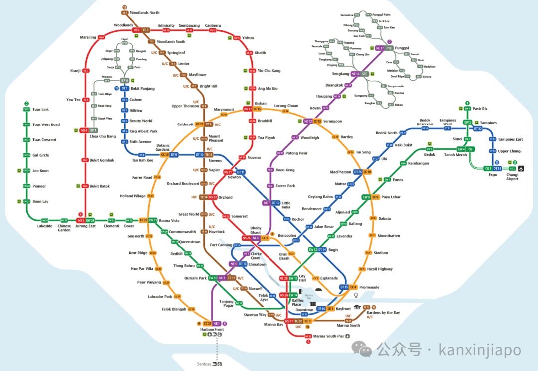 新加坡黄线地铁站名的由来!还真不是乱取的
