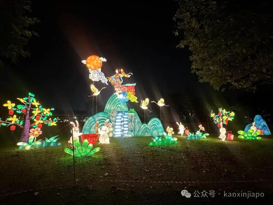 裕廊湖中秋灯会来了!和嫦娥、哪吒、白娘子一起赏月,新加坡总统也会来
