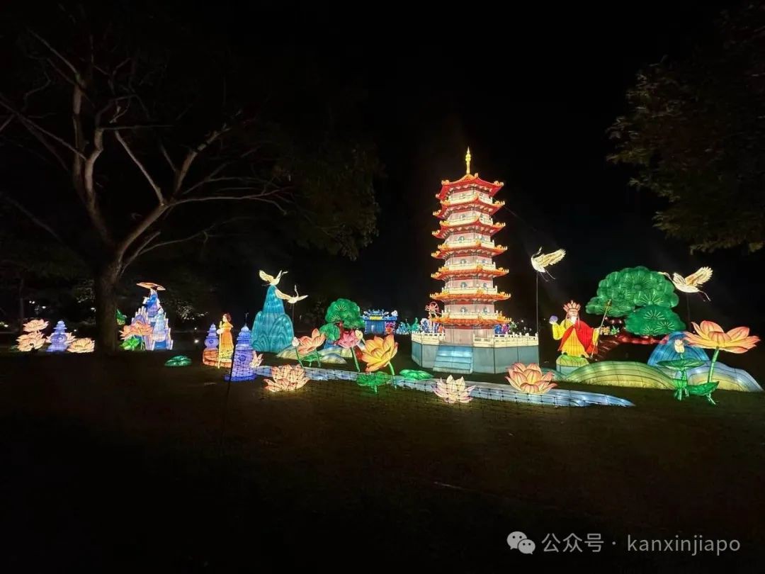 裕廊湖中秋灯会来了!和嫦娥、哪吒、白娘子一起赏月,新加坡总统也会来
