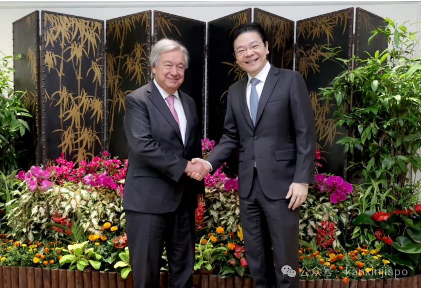 外交大事件!联合国秘书长访新加坡,三位重量级领导人全员出动