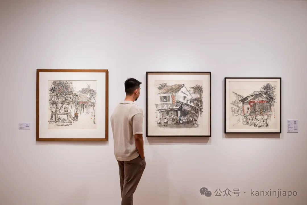 新加坡百岁艺术家个展,总统府珍藏画作都拿来展出了