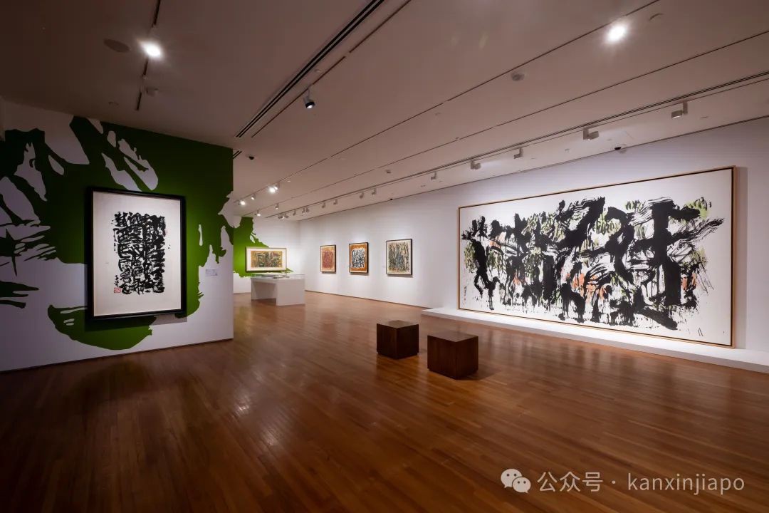 新加坡百岁艺术家个展,总统府珍藏画作都拿来展出了