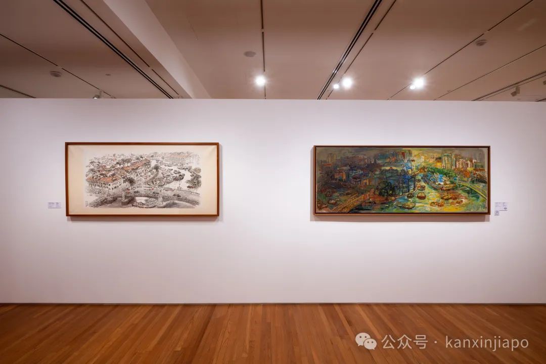 新加坡百岁艺术家个展,总统府珍藏画作都拿来展出了