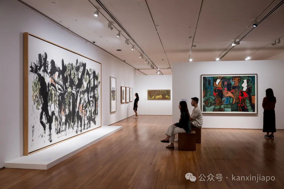 新加坡百岁艺术家个展,总统府珍藏画作都拿来展出了