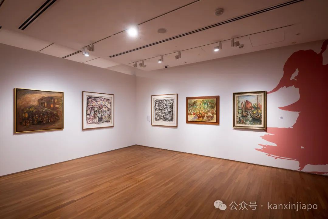 新加坡百岁艺术家个展,总统府珍藏画作都拿来展出了