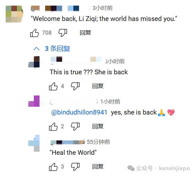 停更3年后李子柒回归,油管评论区炸出全球网友,她新加坡也很火?