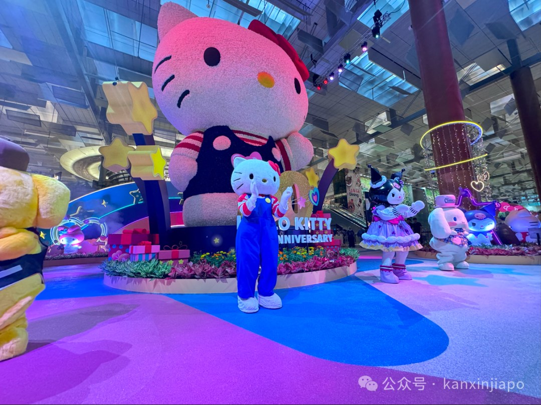 8米高Hello Kitty,首个水上乐园亮相樟宜机场!还有一大波三丽鸥周边...
