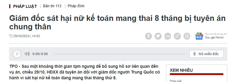巨款被卷走！中国老板怒杀越南女会计案，被判无期徒刑