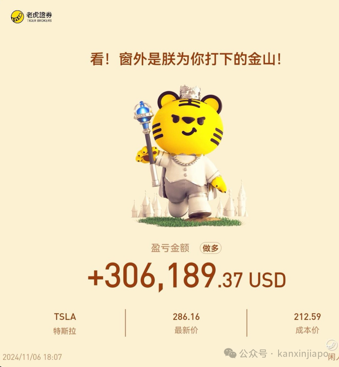 特朗普当选,有特斯拉投资者爆赚30万美金!