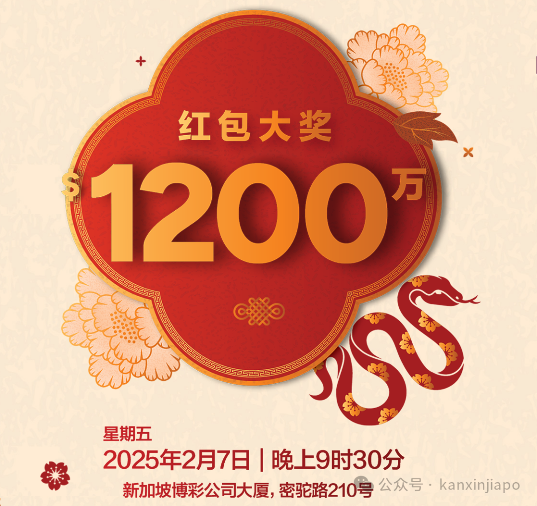 1200万花落谁家？新加坡多多奖今晚揭晓，大排长龙博个蛇年好彩头