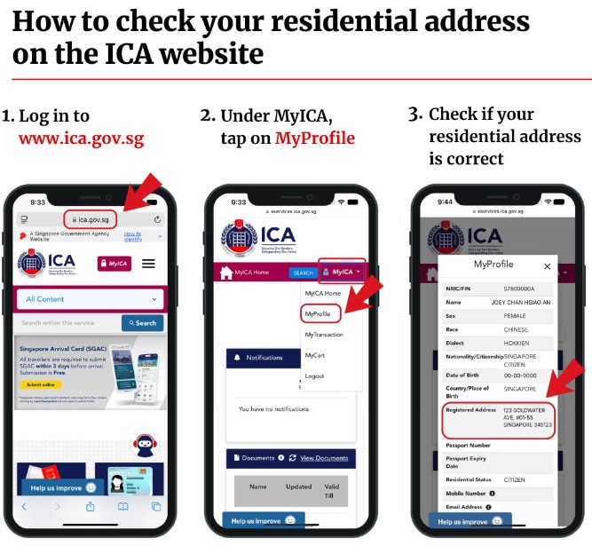check resdential address
