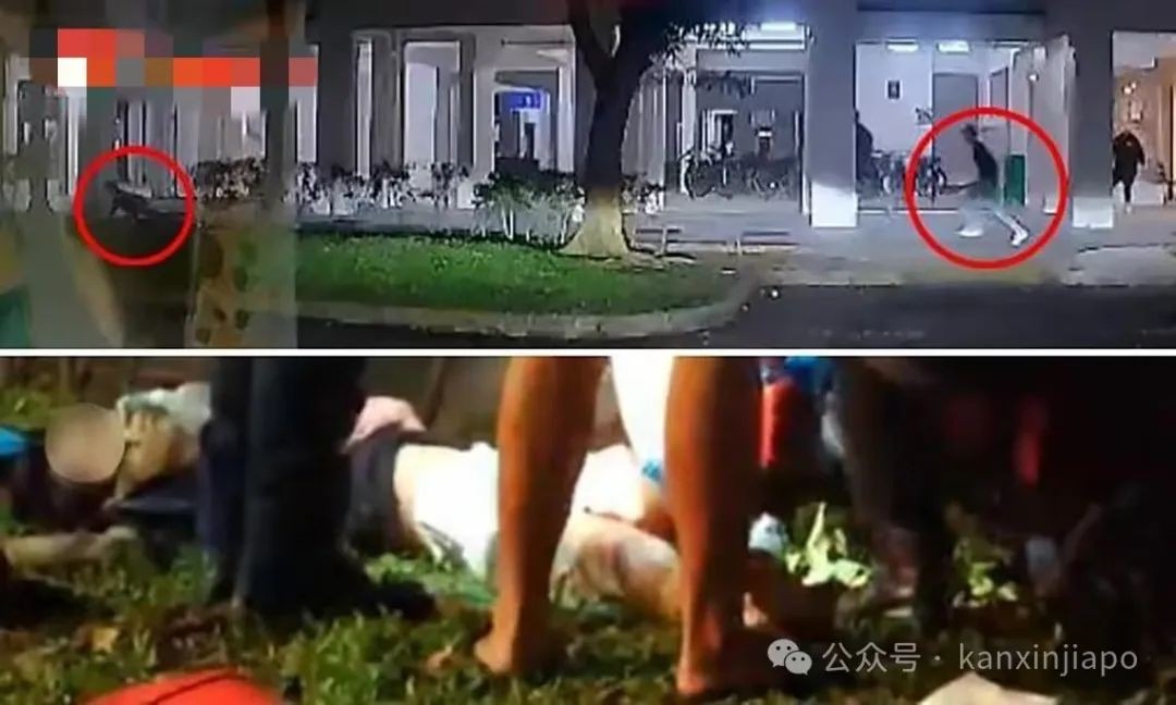 新加坡一组屋深夜惊现“砍人追逐战”,现场一片混乱