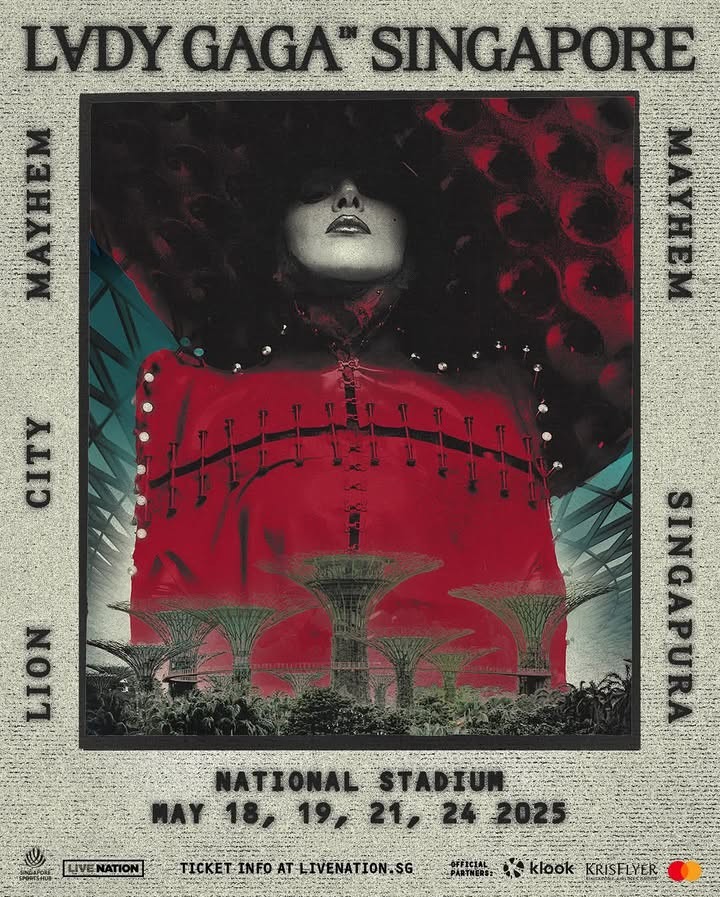 官宣!新加坡独占!女神Lady Gaga5月新加坡震撼开唱