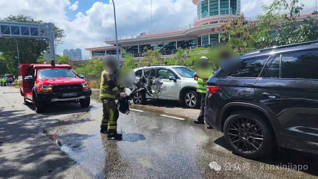 新加坡恐怖车祸！多车被撞，男子受困保时捷被烧死，现场画面曝光
