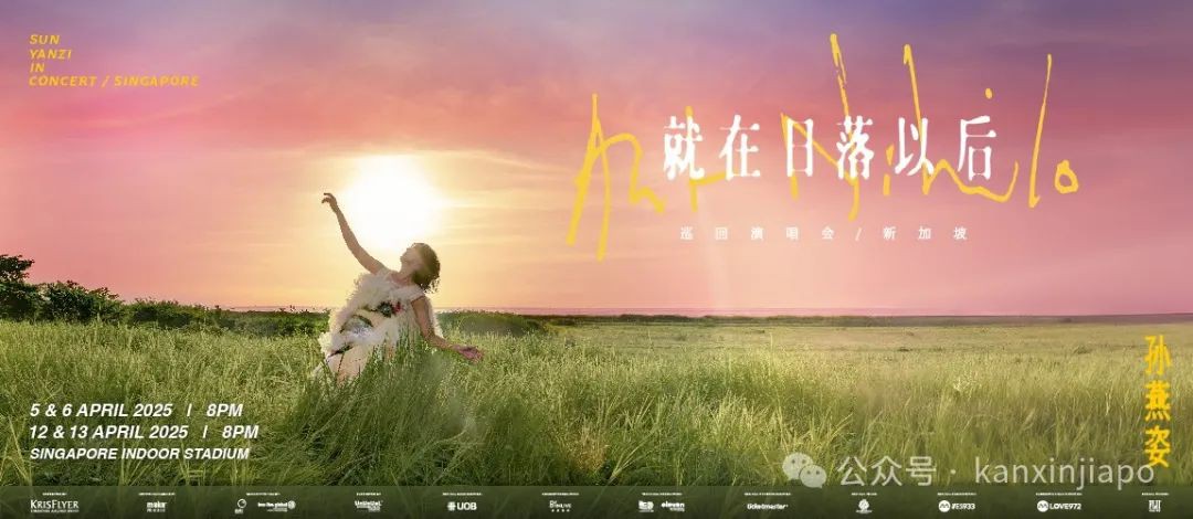 2025新加坡演唱会神仙打架!伍佰、孙燕姿、动力火车、谭咏麟都来了