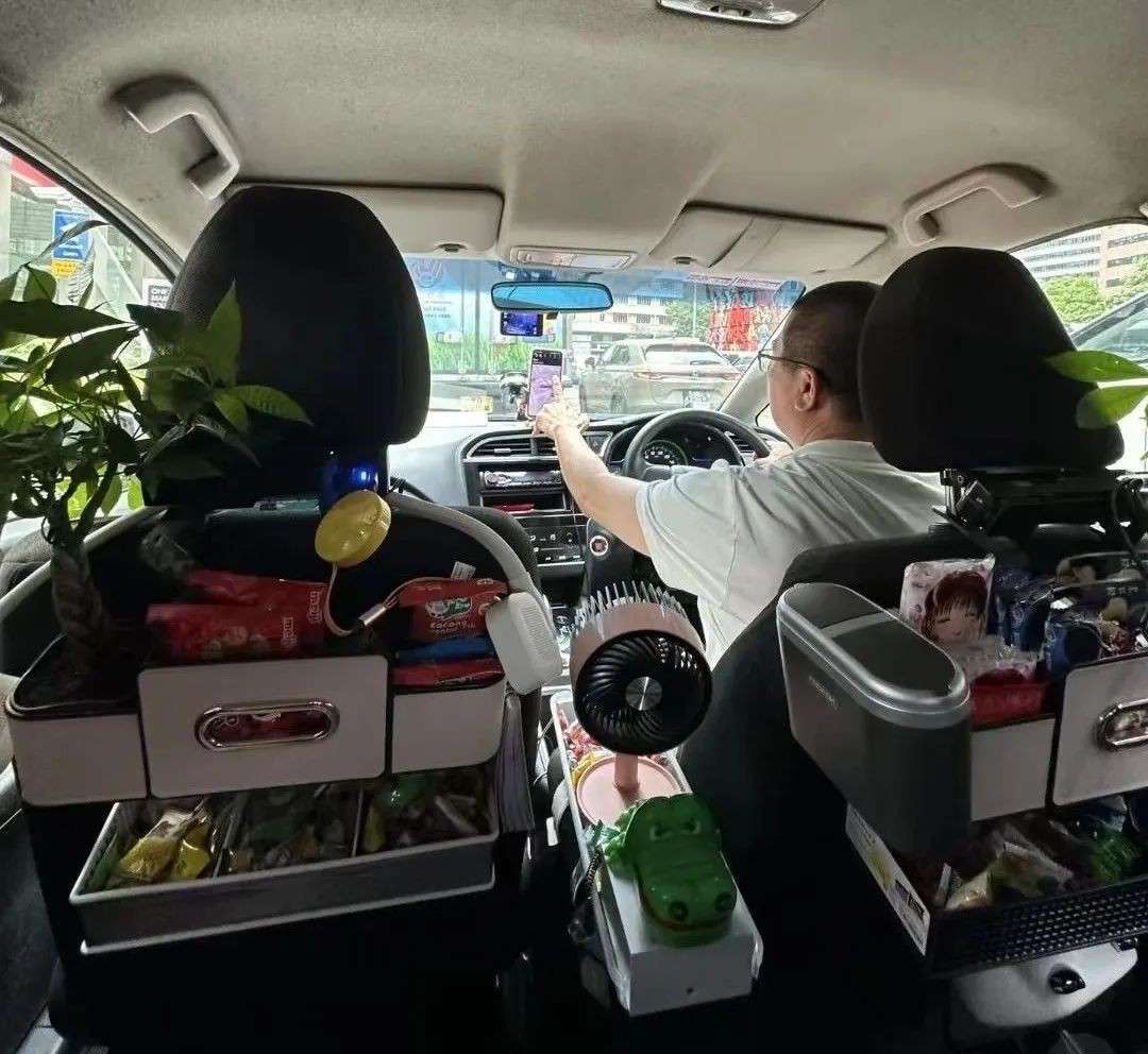 在新加坡打到“神仙车”!绿植装饰配免费零食,乘客直呼:情绪价值拉满了