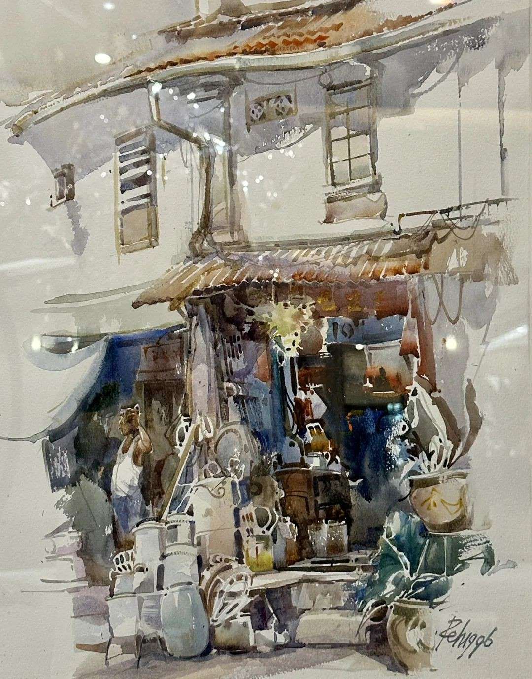 新加坡河、小印度、板球俱乐部...水彩大师白荣盛《时代印迹》画展带你重游经典