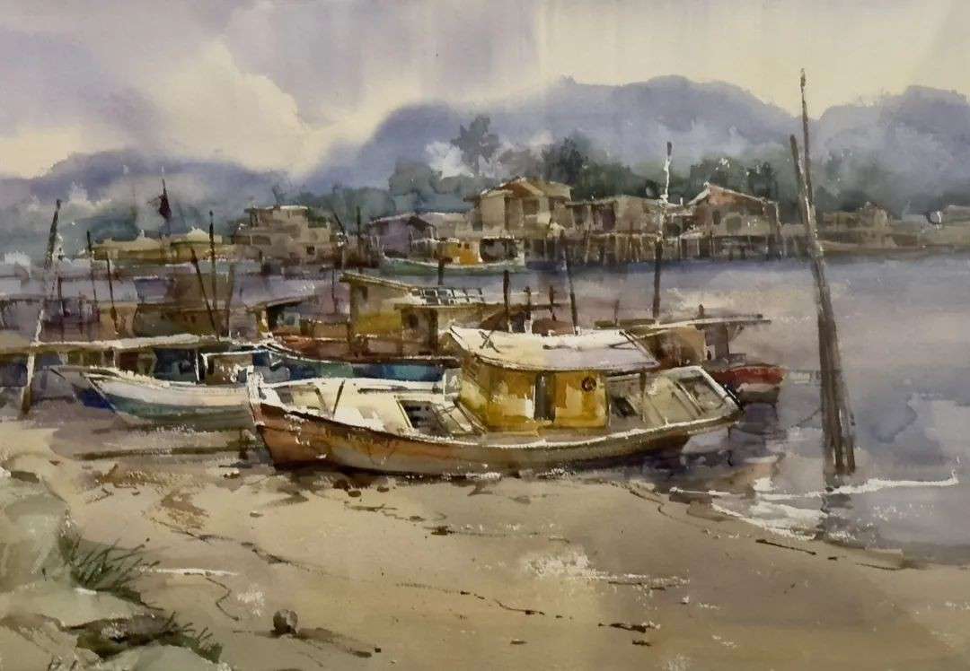 新加坡河、小印度、板球俱乐部...水彩大师白荣盛《时代印迹》画展带你重游经典
