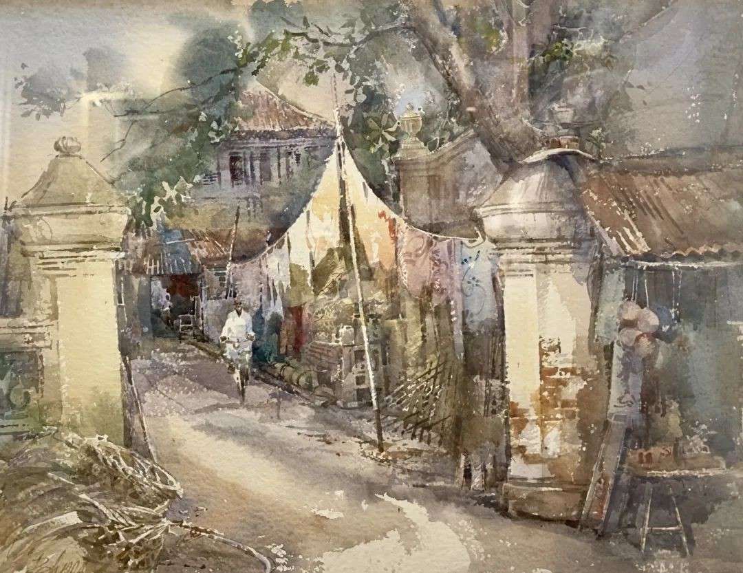 新加坡河、小印度、板球俱乐部...水彩大师白荣盛《时代印迹》画展带你重游经典