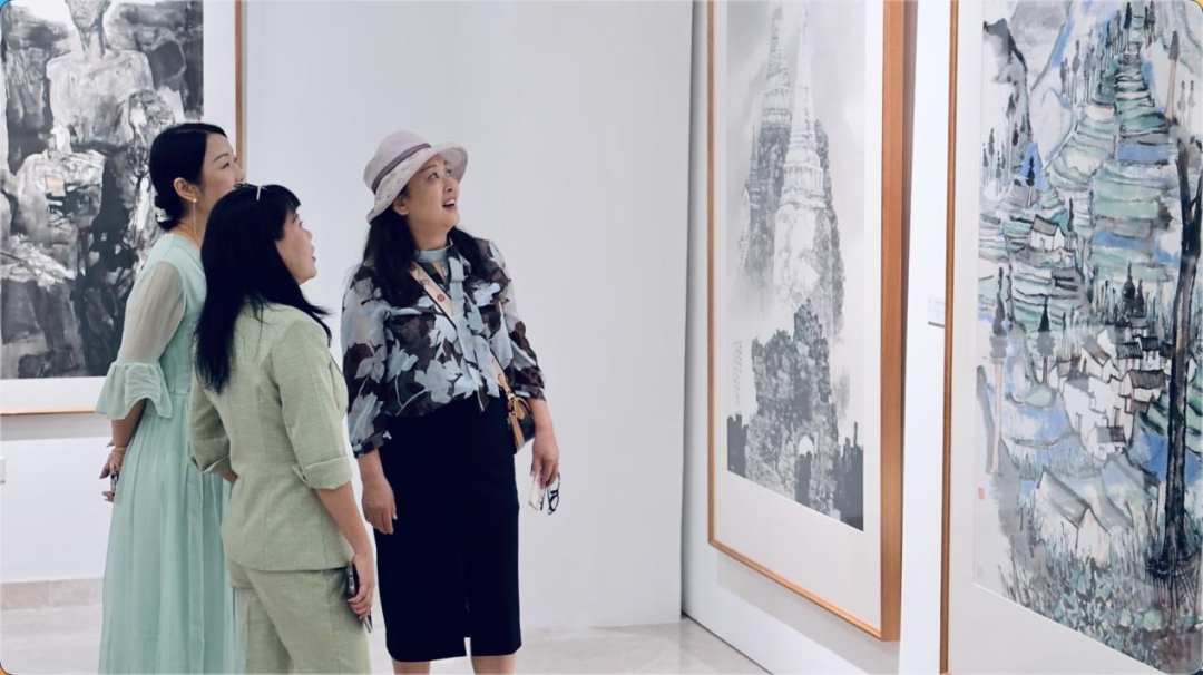 中国国家画院领衔文化交流！50幅典藏力作空降新加坡，开幕式高光时刻全收录