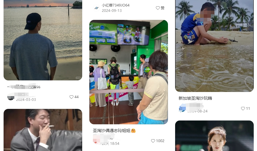 林志玲一家现身新加坡圣淘沙,儿子身高瞩目