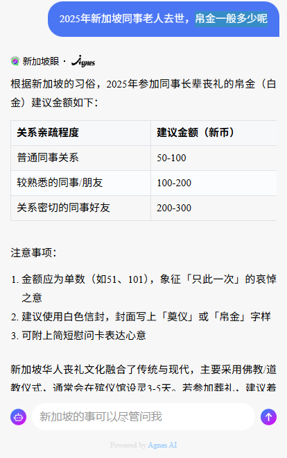 在新加坡参加葬礼，帛金要给多少呢