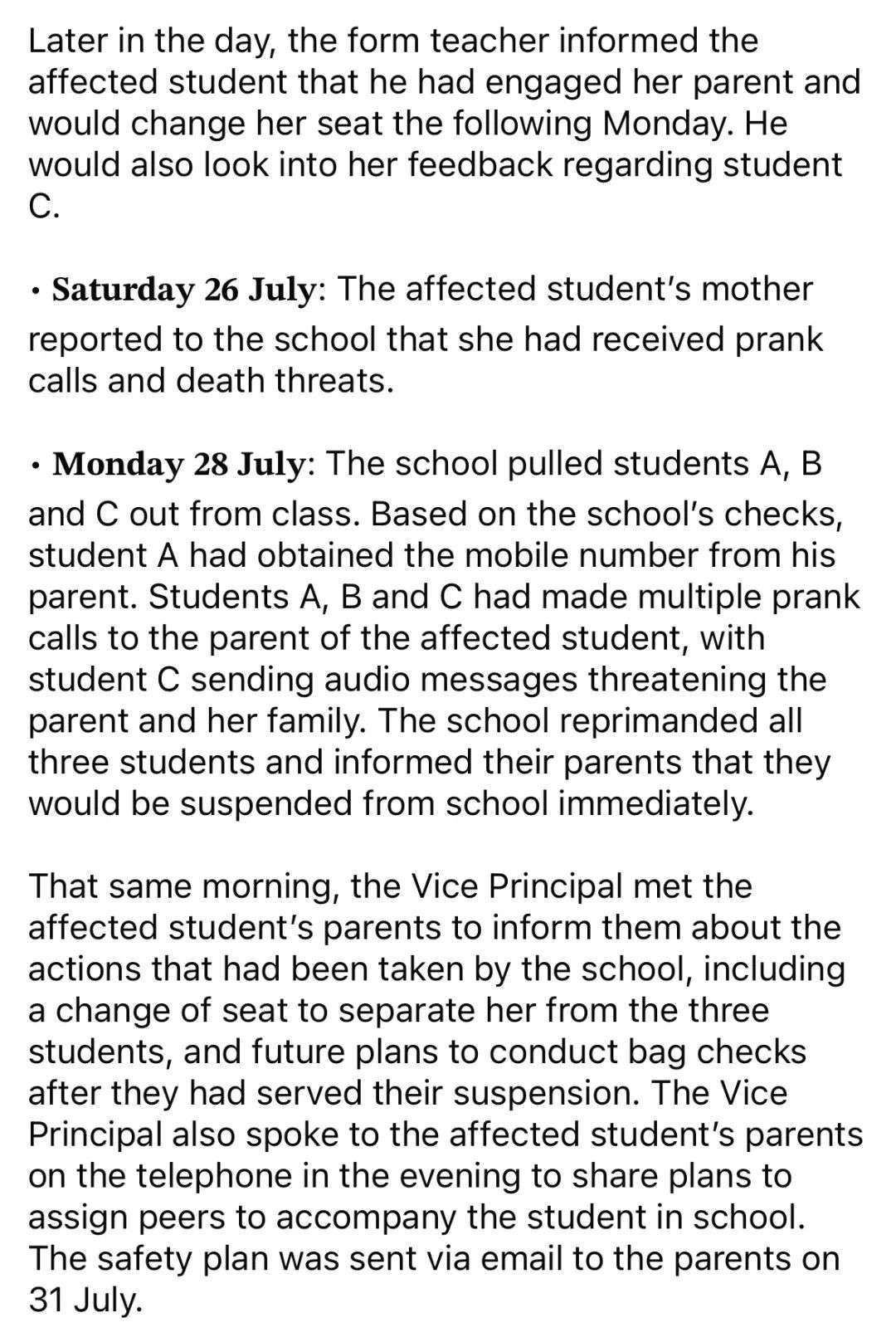 教育部回应新加坡小学霸凌事件：首次公开时间线，涉事小学生已被鞭打