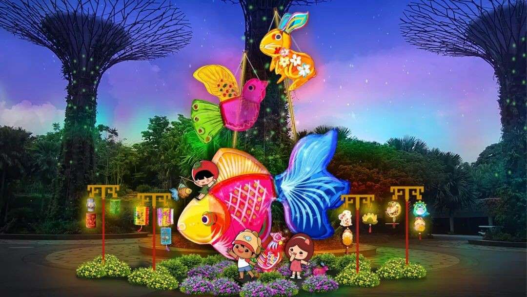 滨海湾花园中秋灯会登场!提灯笼、做手工、吃美食全免费