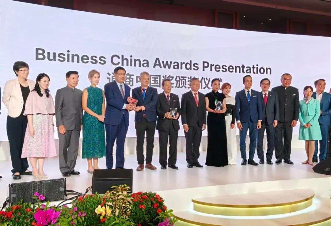 中新互联互通项目获通商中国企业奖!新加坡副总理亲自颁奖