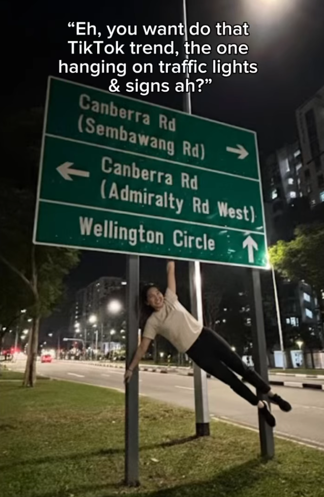 新加坡陆交局警告:玩归玩,闹归闹,别拿路牌开玩笑