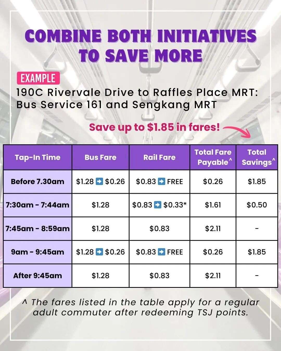 新加坡官方发福利：这些时段出门坐地铁不花钱