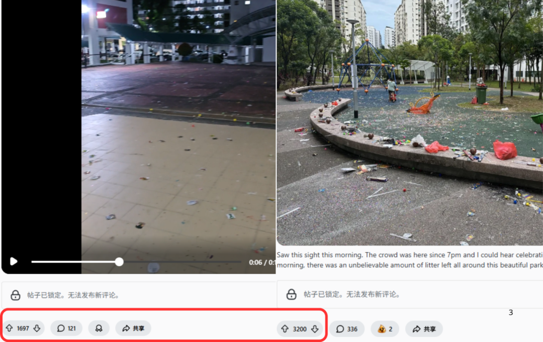 节后的新加坡垃圾遍地引热议,网友:这也叫花园城市?