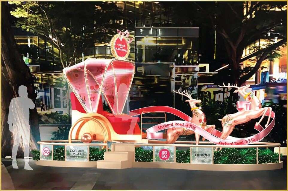 乌节路圣诞亮灯已上线！灯光+飘雪+3D投影+派对狂欢
