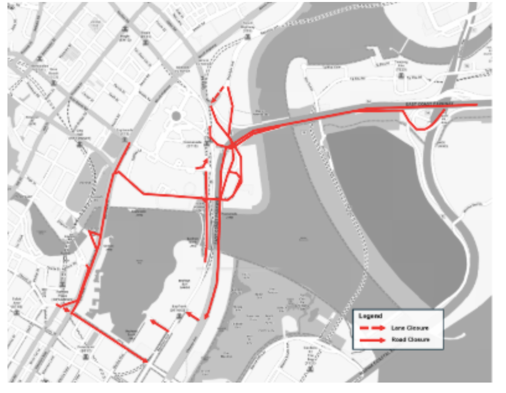 注意啦！新加坡跨年夜多条道路封闭- 新加坡眼