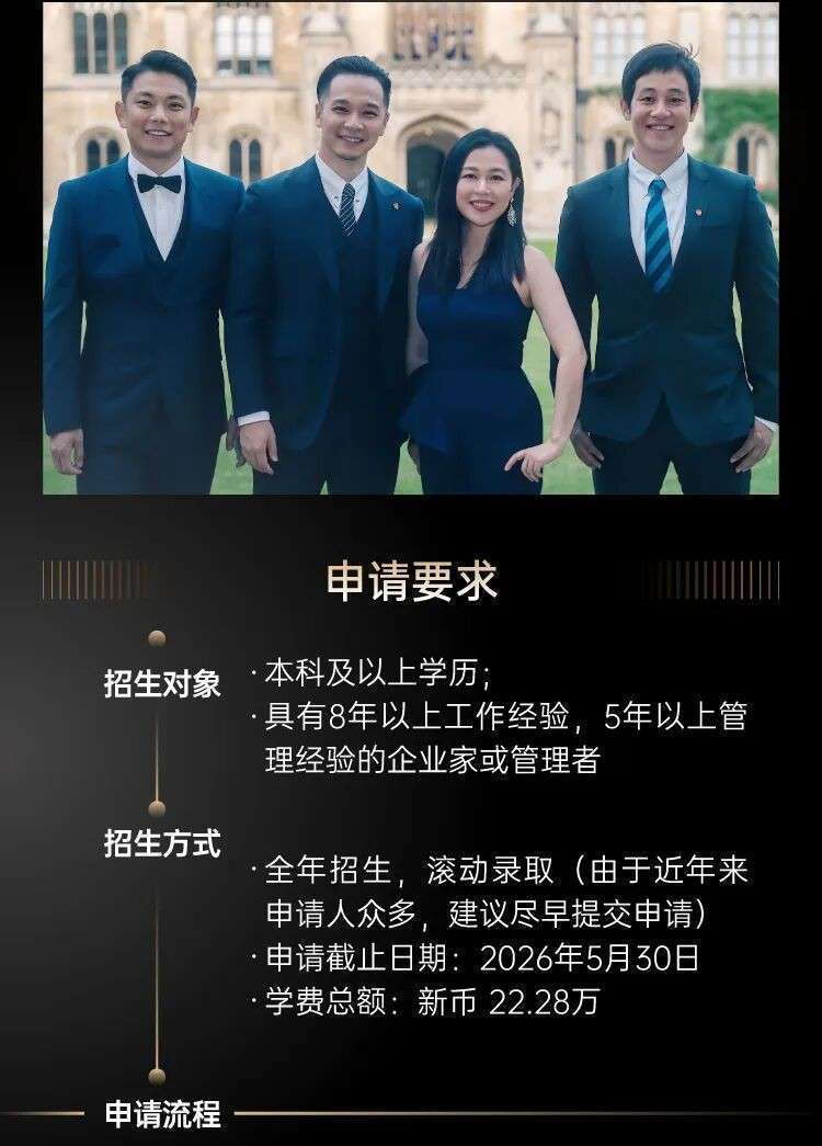 投资自己,就是最好的投资|新加坡国立大学2026级EMBA硕士学位课程招生简章