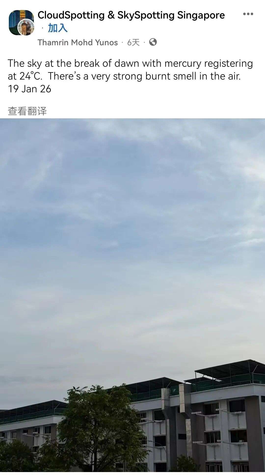 新加坡多地有烧焦味!网友炸锅:烟霾又来了?环境局紧急回应