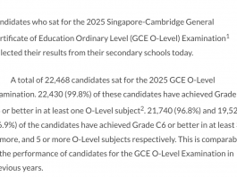2025年O-Level 放榜啦!最新数据抢先看