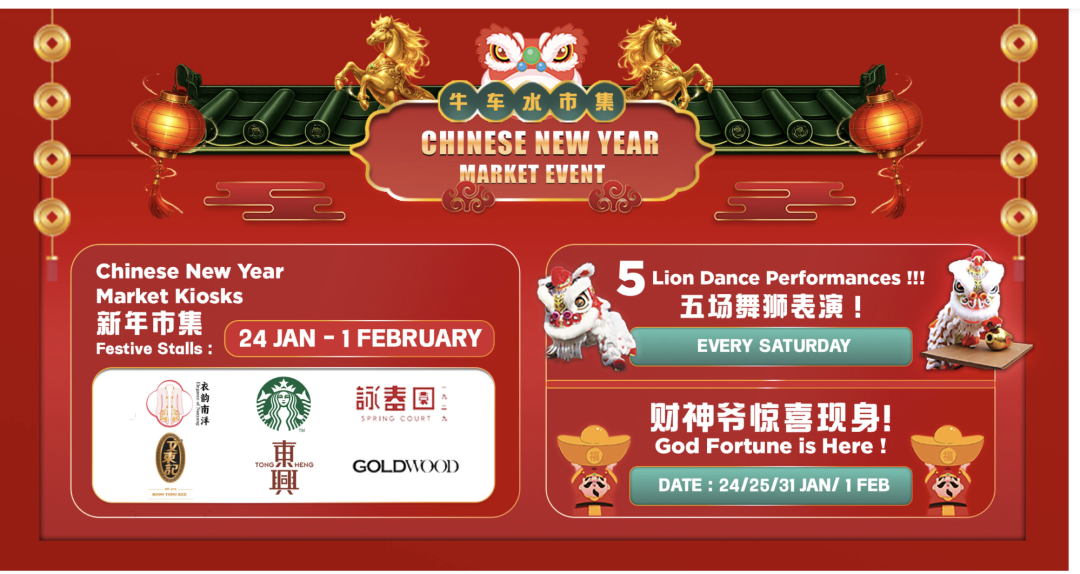 牛车水要热闹了！翻新后首个新春市集即将开市