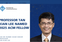 全球仅71人!新加坡国大院长入选2025ACM FELLOW
