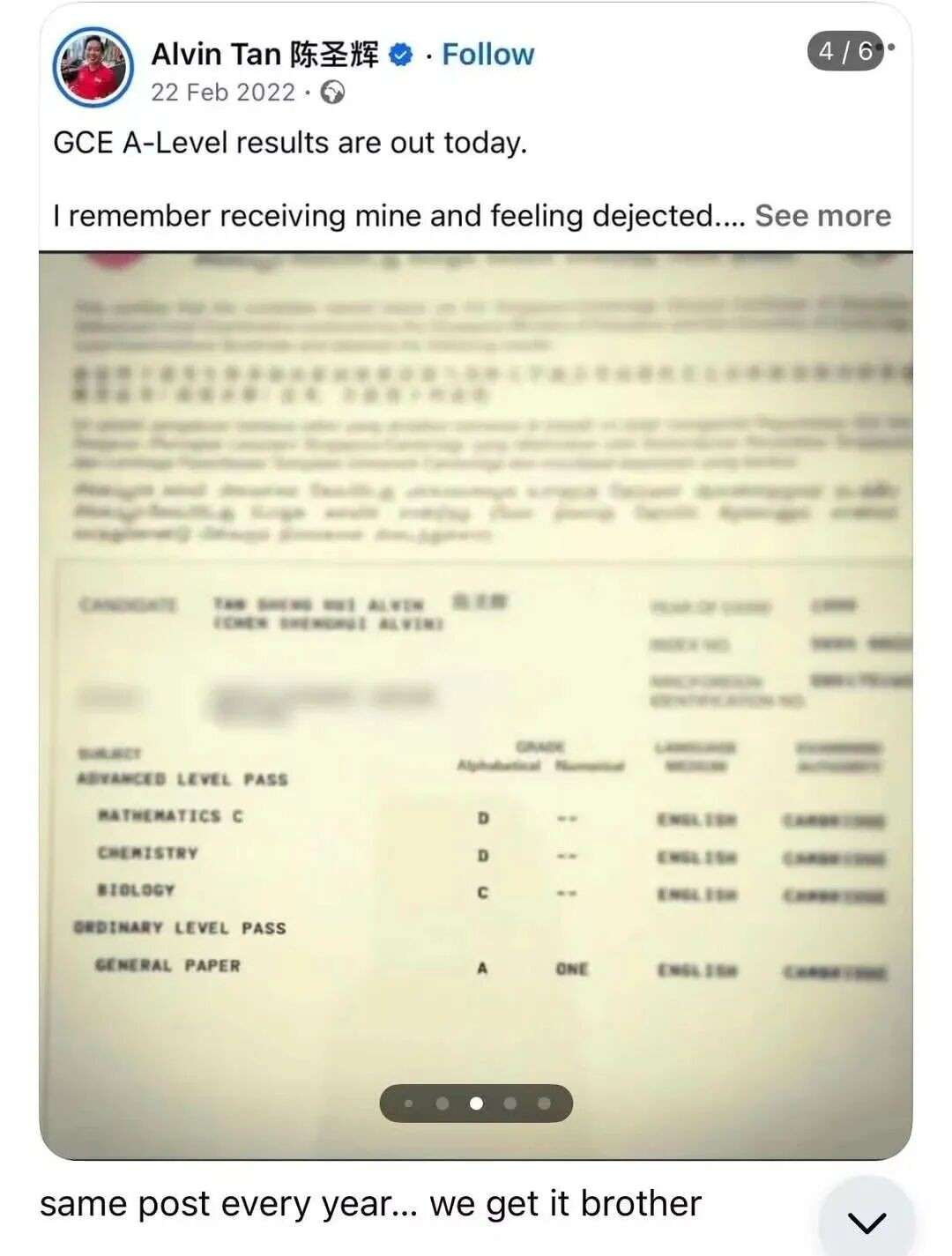 新加坡A水准放榜,及格率94.7%再创新高!部长晒D级成绩单...
