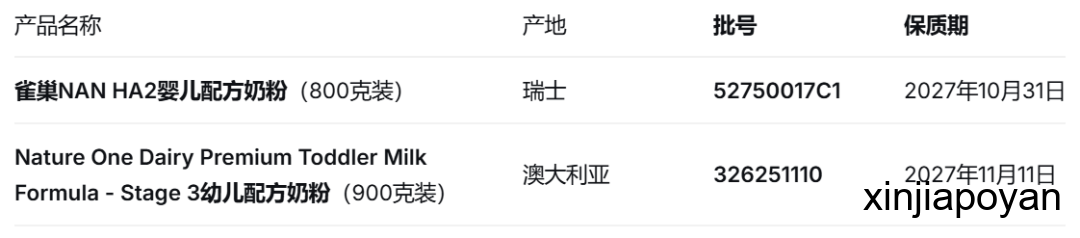 新加坡紧急召回两款奶粉!雀巢等品牌检测出“呕吐毒素”