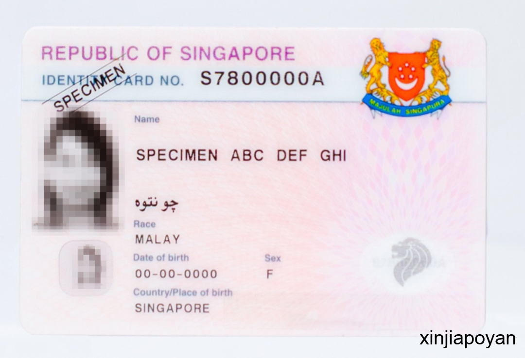 破解新加坡身份证NRIC的秘密