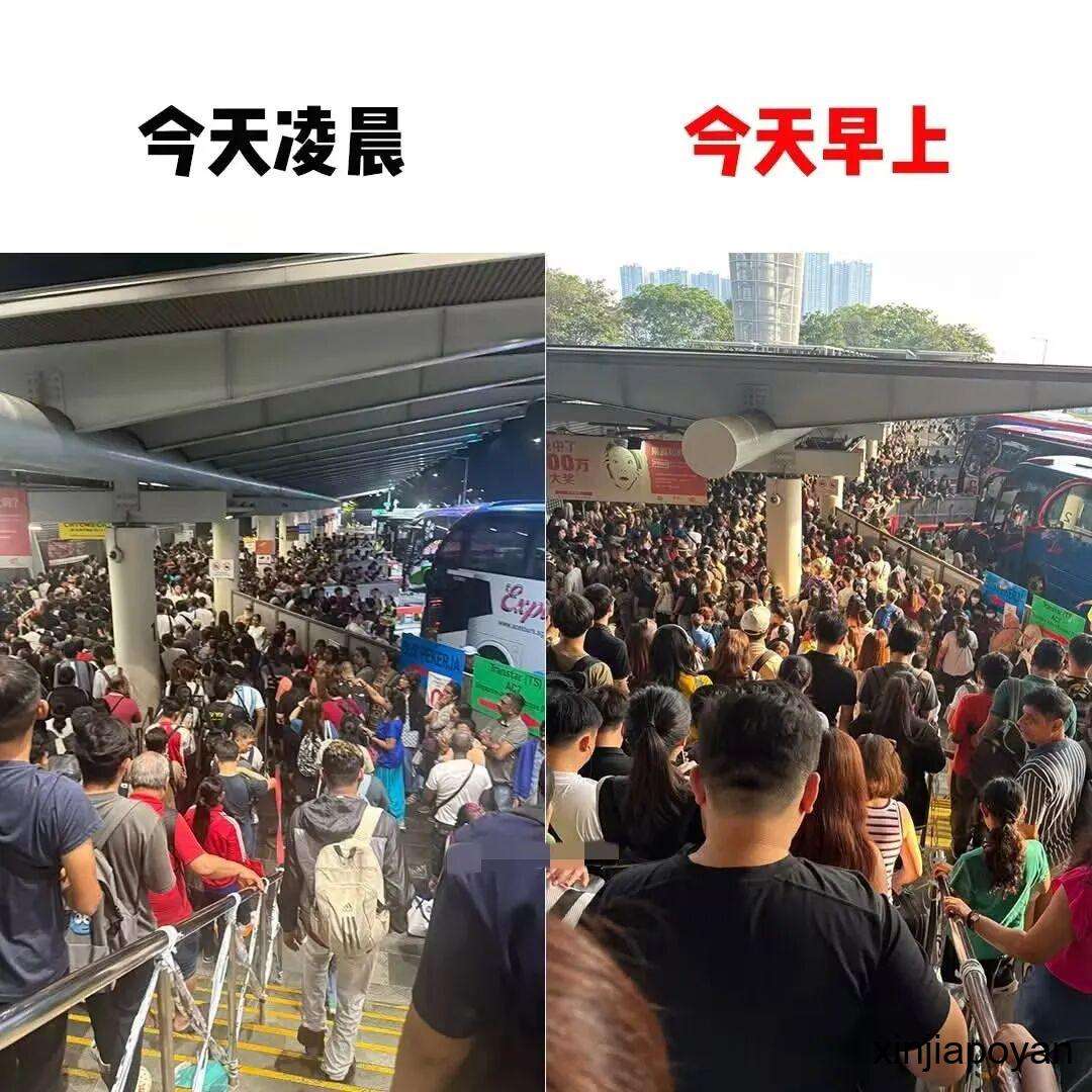 14年来最塞车？新马关卡通关从昨晚堵到今早，连夜步行过关都要排队